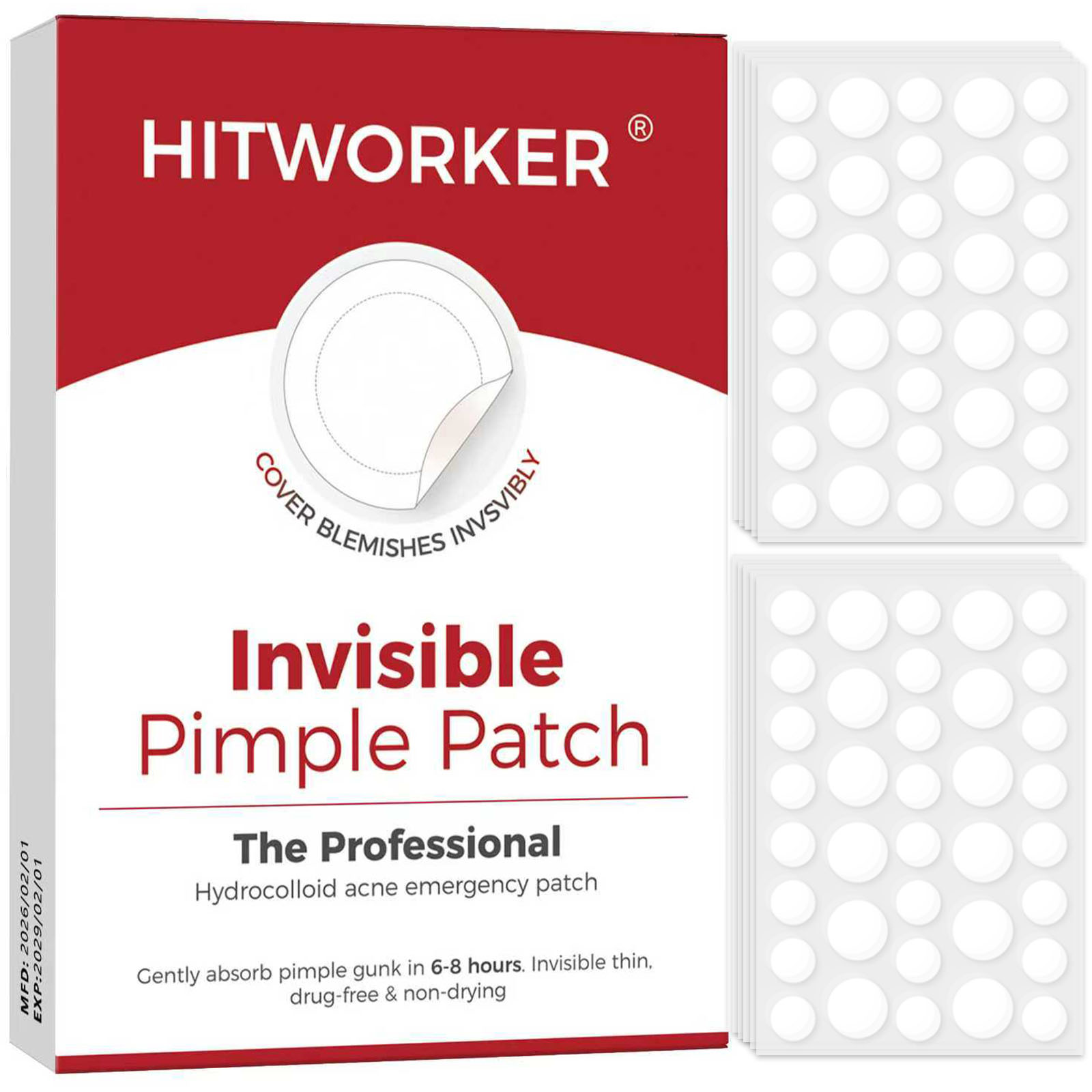 Hydrocolloid Acne Patch - 36/360 Patchs Hydrocolloïdes pour l'acné par