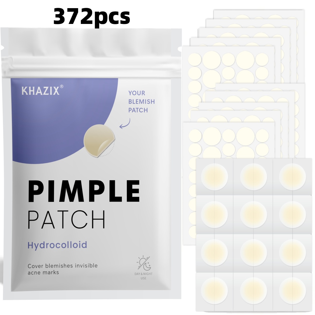 Hydrocolloid Acne Patch - 372 Patchs Hydrocolloïdes pour l'Acné, Autocollants