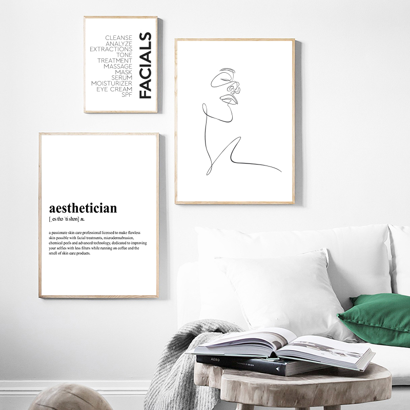 Skincare Quote - 1 pièce - Impression sur toile